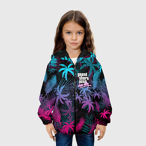 Детская куртка GTA VICE CITY / 3D-Черный – фото 3