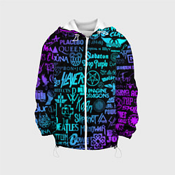 Детская куртка ЛОГОТИПЫ РОК ГРУПП