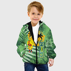 Куртка с капюшоном детская Brawl Stars в лето, цвет: 3D-черный — фото 2