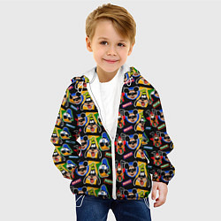 Куртка с капюшоном детская Микки Маус и Гуффи, цвет: 3D-белый — фото 2