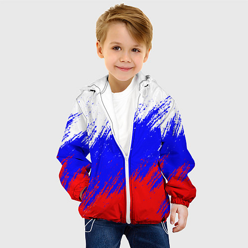 Детская куртка Россия / 3D-Белый – фото 4