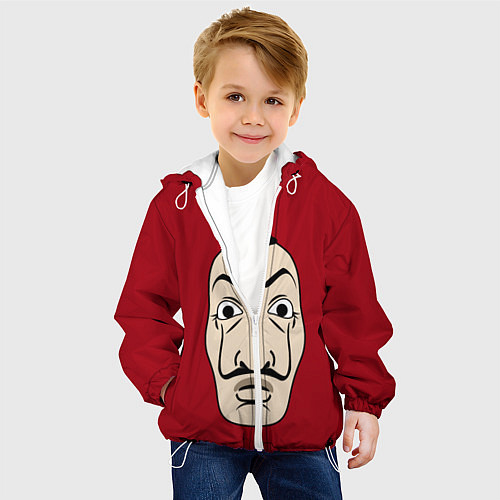 Детская куртка Бумажный Дом / 3D-Белый – фото 4