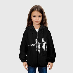 Куртка с капюшоном детская Бумажный Дом, цвет: 3D-черный — фото 2