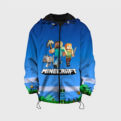 Куртка с капюшоном детская Minecraft, цвет: 3D-черный
