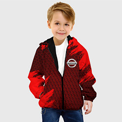 Куртка с капюшоном детская NISSAN, цвет: 3D-черный — фото 2