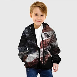 Куртка с капюшоном детская США, цвет: 3D-черный — фото 2