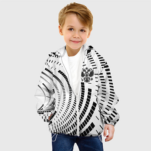 Детская куртка Россия / 3D-Белый – фото 4