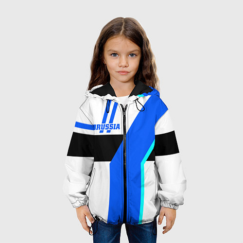 Детская куртка Russia / 3D-Черный – фото 3