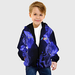 Куртка с капюшоном детская BMW FIRE, цвет: 3D-черный — фото 2