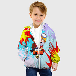 Куртка с капюшоном детская Brawl Stars Dynamike, цвет: 3D-белый — фото 2