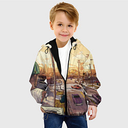 Куртка с капюшоном детская GTA San Andreas, цвет: 3D-черный — фото 2