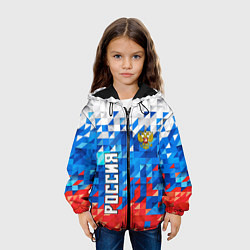 Куртка с капюшоном детская RUSSIA SPORT, цвет: 3D-черный — фото 2