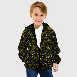 Куртка с капюшоном детская Покемоны, цвет: 3D-черный — фото 2