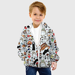 Куртка с капюшоном детская Тоторо, цвет: 3D-белый — фото 2
