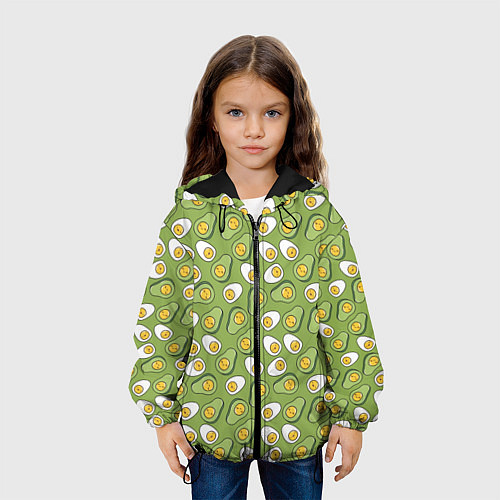 Детская куртка Avocado and Eggs / 3D-Черный – фото 3