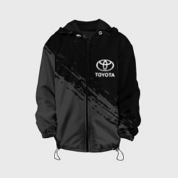 Куртка с капюшоном детская TOYOTA, цвет: 3D-черный