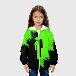 Куртка с капюшоном детская BILLIE EILISH БИЛЛИ АЙЛИШ, цвет: 3D-белый — фото 2