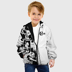 Куртка с капюшоном детская Сергей, цвет: 3D-черный — фото 2
