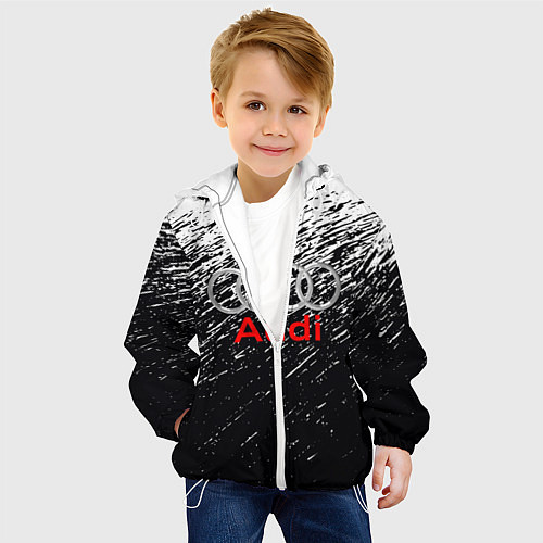Детская куртка AUDI / 3D-Белый – фото 4