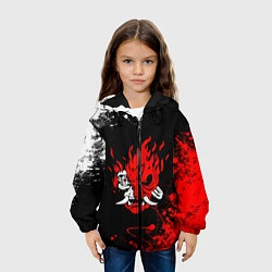 Куртка с капюшоном детская CYBERPUNK 2077, цвет: 3D-черный — фото 2