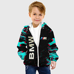 Куртка с капюшоном детская BMW, цвет: 3D-белый — фото 2