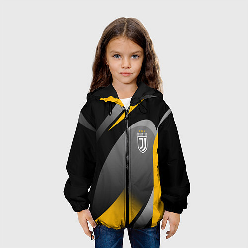 Детская куртка Juventus Uniform / 3D-Черный – фото 3