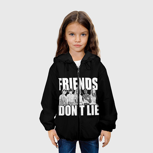 Детская куртка Friends Dont Lie / 3D-Черный – фото 3