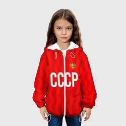 Куртка с капюшоном детская Форма сборной СССР, цвет: 3D-белый — фото 2