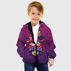 Куртка с капюшоном детская Surge Brawl Stars, цвет: 3D-черный — фото 2