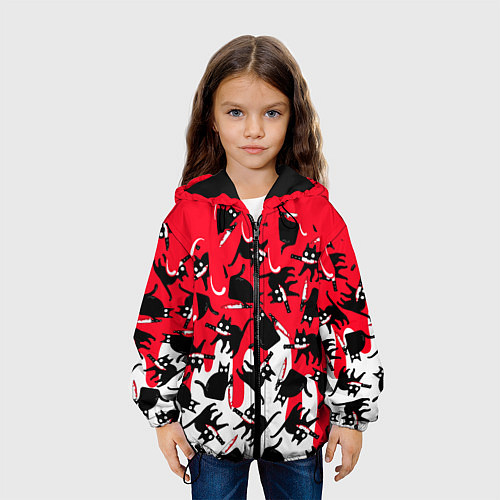 Детская куртка WHAT CAT / 3D-Черный – фото 3