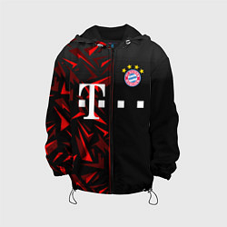 Куртка с капюшоном детская FC Bayern Munchen Форма, цвет: 3D-черный