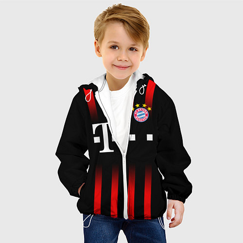 Детская куртка FC Bayern Munchen / 3D-Белый – фото 4