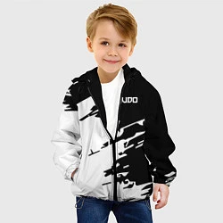 Куртка с капюшоном детская Judo, цвет: 3D-черный — фото 2