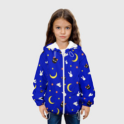 Куртка с капюшоном детская Sailor Moon, цвет: 3D-белый — фото 2