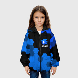 Куртка с капюшоном детская СОНИК SONIC, цвет: 3D-черный — фото 2