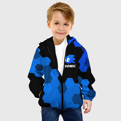 Детская куртка СОНИК SONIC / 3D-Черный – фото 4