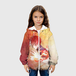 Куртка с капюшоном детская Тодороки Шото, цвет: 3D-белый — фото 2