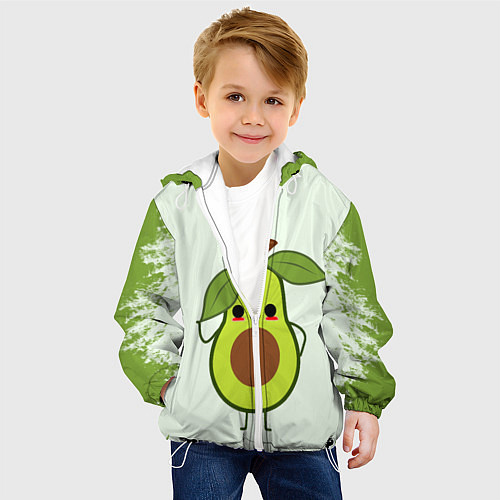 Детская куртка Авокадо / 3D-Белый – фото 4