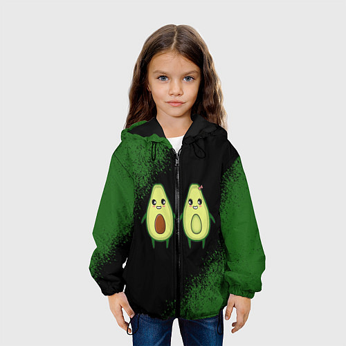 Детская куртка Авокадо / 3D-Черный – фото 3