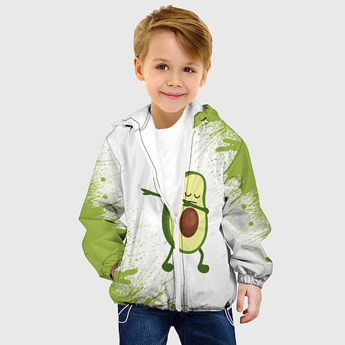Детская куртка Авокадо / 3D-Белый – фото 4