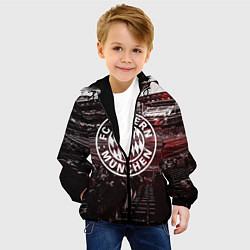 Куртка с капюшоном детская FC BAYERN MUNCHEN, цвет: 3D-черный — фото 2