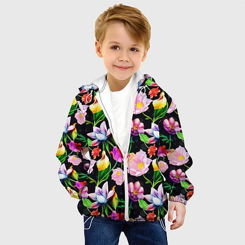 Детская куртка Разноцветие / 3D-Белый – фото 4