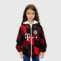 Куртка с капюшоном детская ФК Бавария Мюнхен, цвет: 3D-белый — фото 2