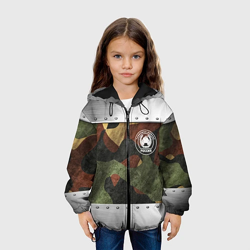 Детская куртка Танковые войска РФ / 3D-Черный – фото 3