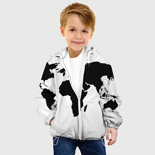 Детская куртка Весь мир / 3D-Белый – фото 4