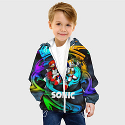 Куртка с капюшоном детская SONIC TRIO, цвет: 3D-белый — фото 2