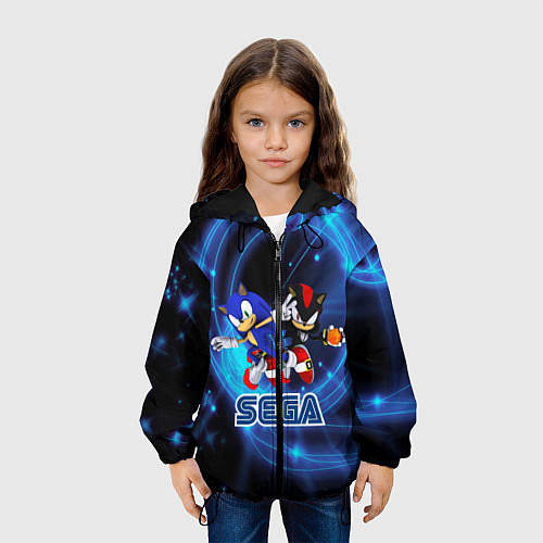 Детская куртка Sonic SEGA / 3D-Черный – фото 3
