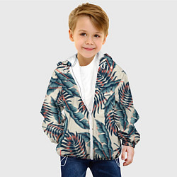Куртка с капюшоном детская Тихие тропики, цвет: 3D-белый — фото 2