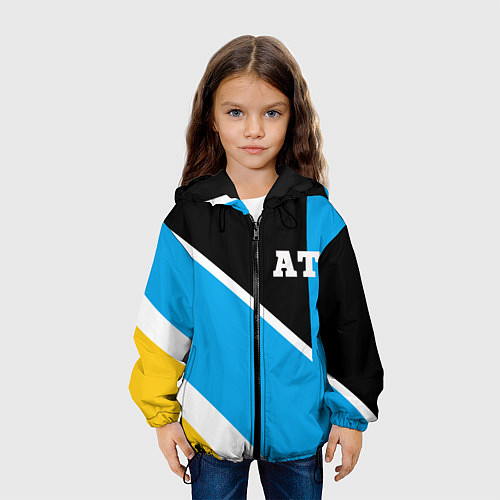 Детская куртка Athletic team blue / 3D-Черный – фото 3