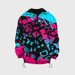 Куртка с капюшоном детская Roblox, цвет: 3D-черный